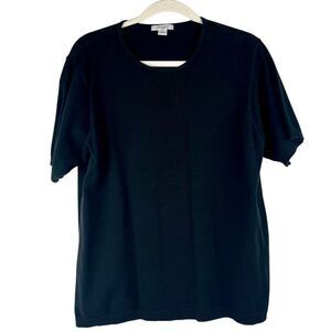 Dress Barn Women’s Black Short Sleeve Sweater 1X